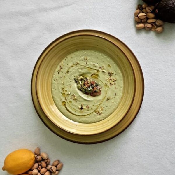 Supa crema rece de avocado cu pistachio 350ml