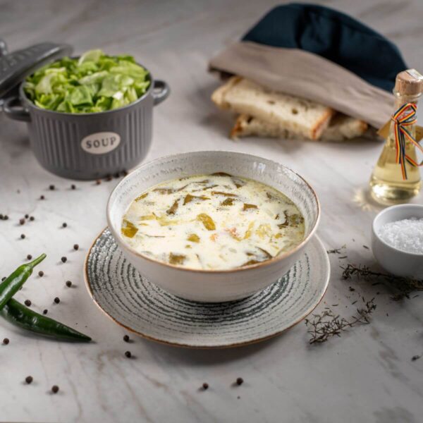 CIORBA DE SALATA VERDE CU SLANINUTA 400ml